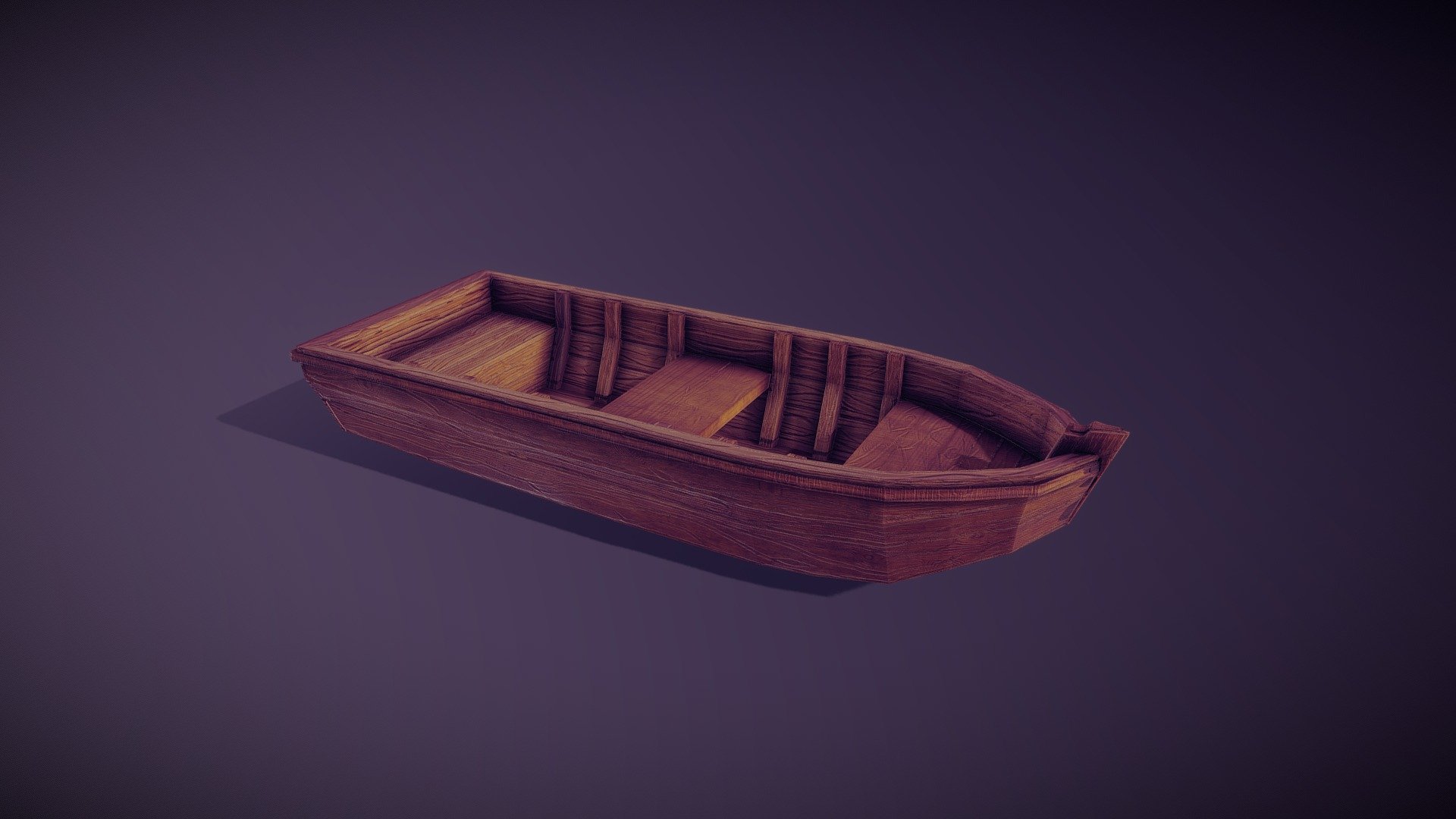Rowboat Stylized 3d Model By Diegovega 3a97316 Sketchfab 