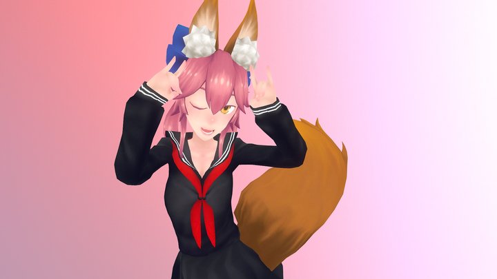 Tamamonomae(Fate) 3D Model