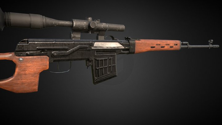 SVD Dragunov 3D Model