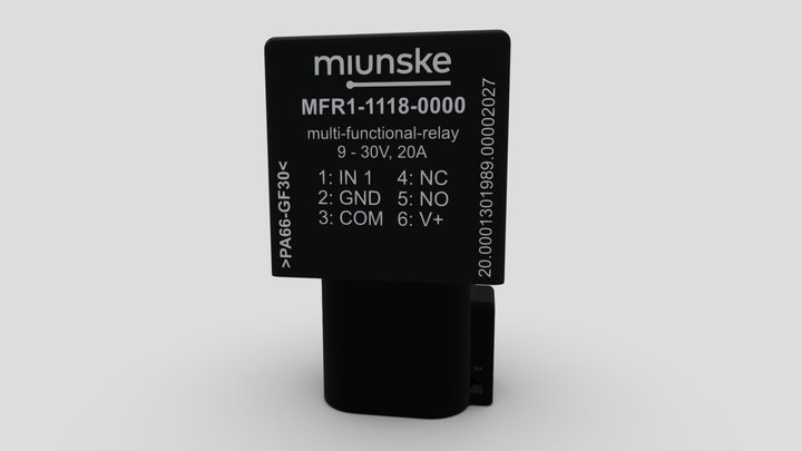 Miunske Multifunktionsrelais 3D Model