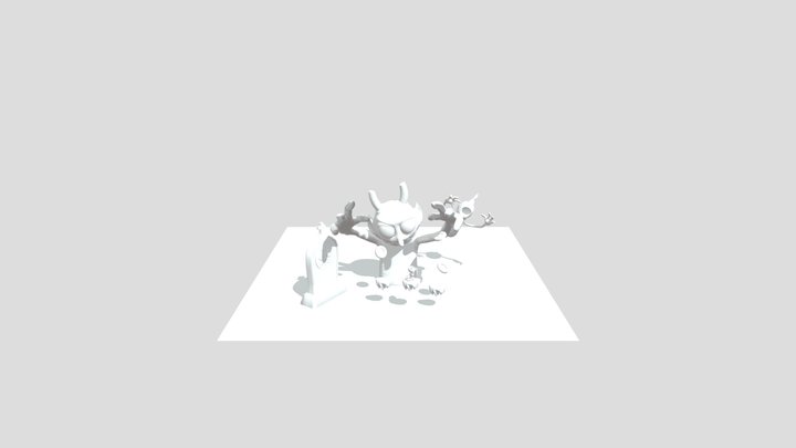 Cuphead Diorama3D NoTexture 3D Model