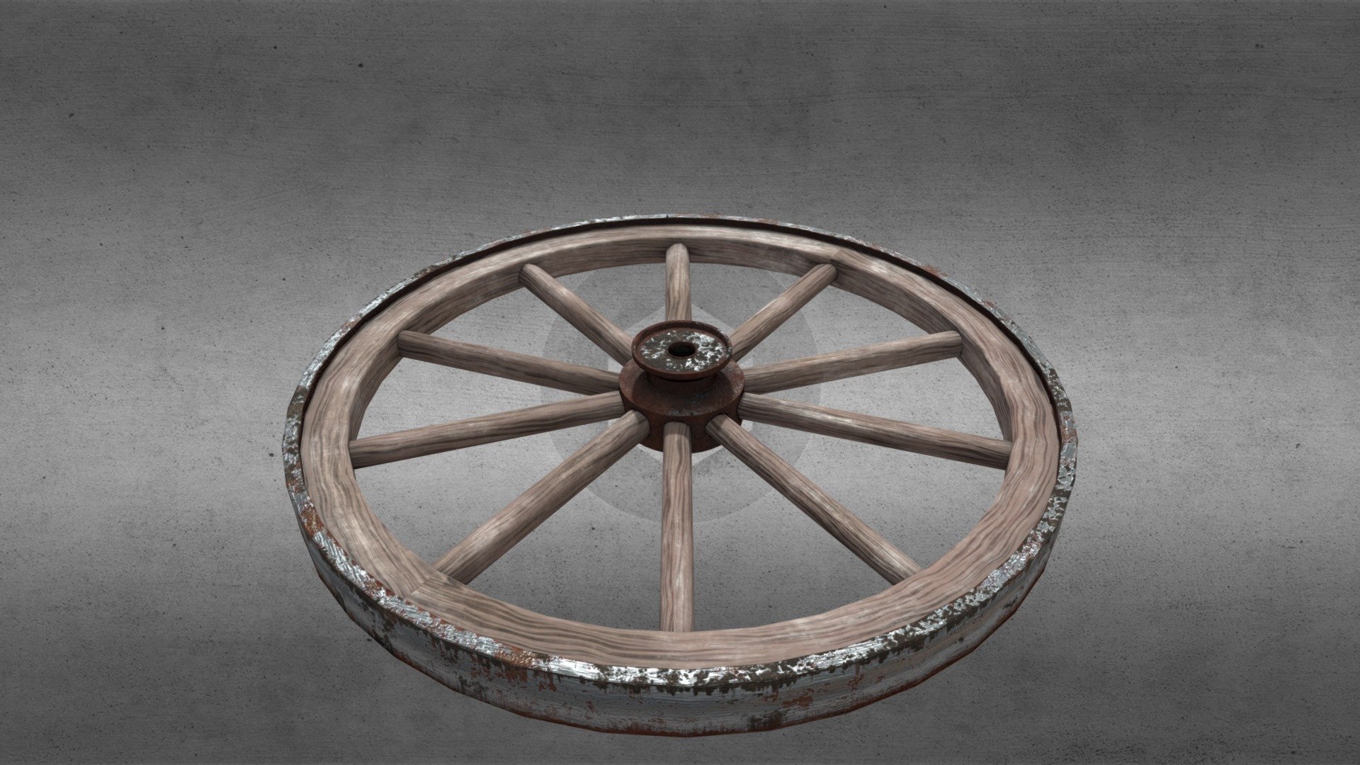 Old Cart Wheel Download Free 3D model by 3DKoraX [3a9a971] Sketchfab