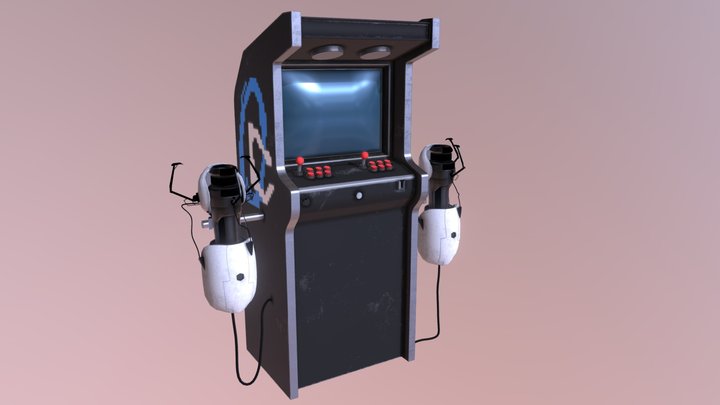 borne d'arcade portal 3D Model