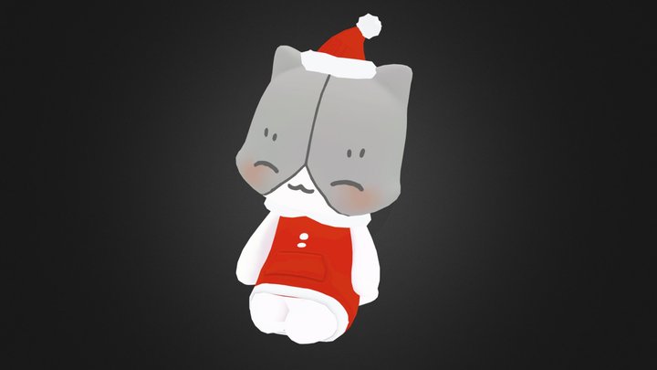 X'mas Cat _ OsumashiNeko Toy Model 3D Model