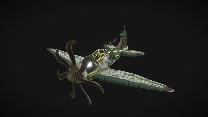 JinxWinx Firelights Scrap Plane 3D Model