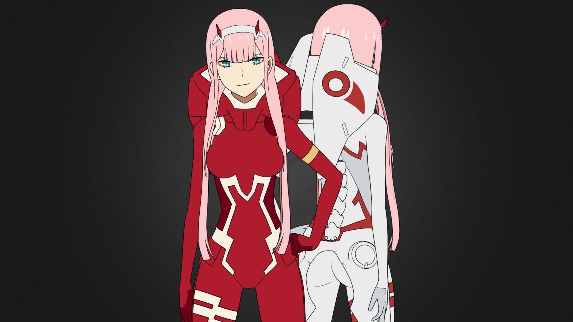 Zero Two Suit Red Ver 3D Model By GilsonAnimes Gilson Animes 