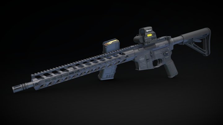 Ar-15 3D Model