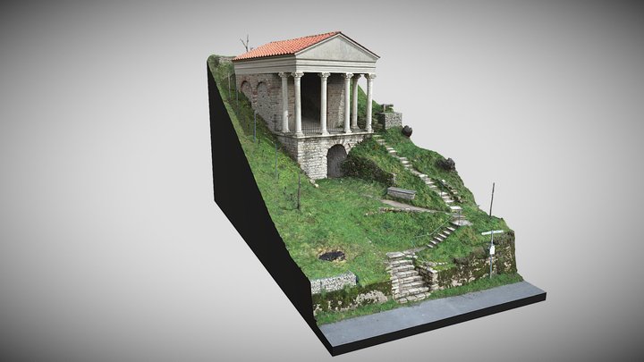 Roman burial temple "Grutenhäuschen" 3D Model