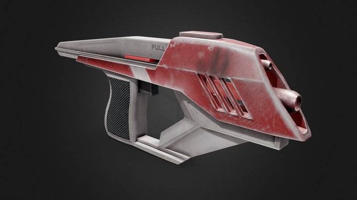 Laser Pistol 3D Model