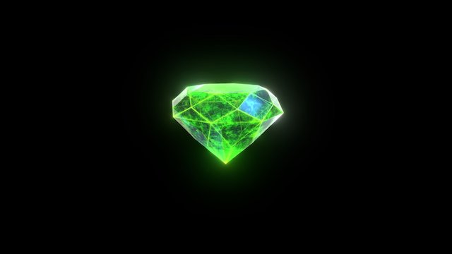 Chaos Emerald 3D Model