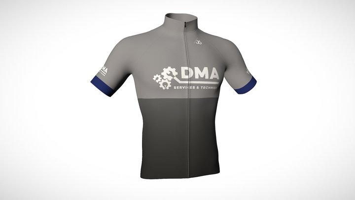 3D Cycling Jersey - 36 3D Model