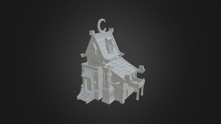 Cartoon House 3D Model