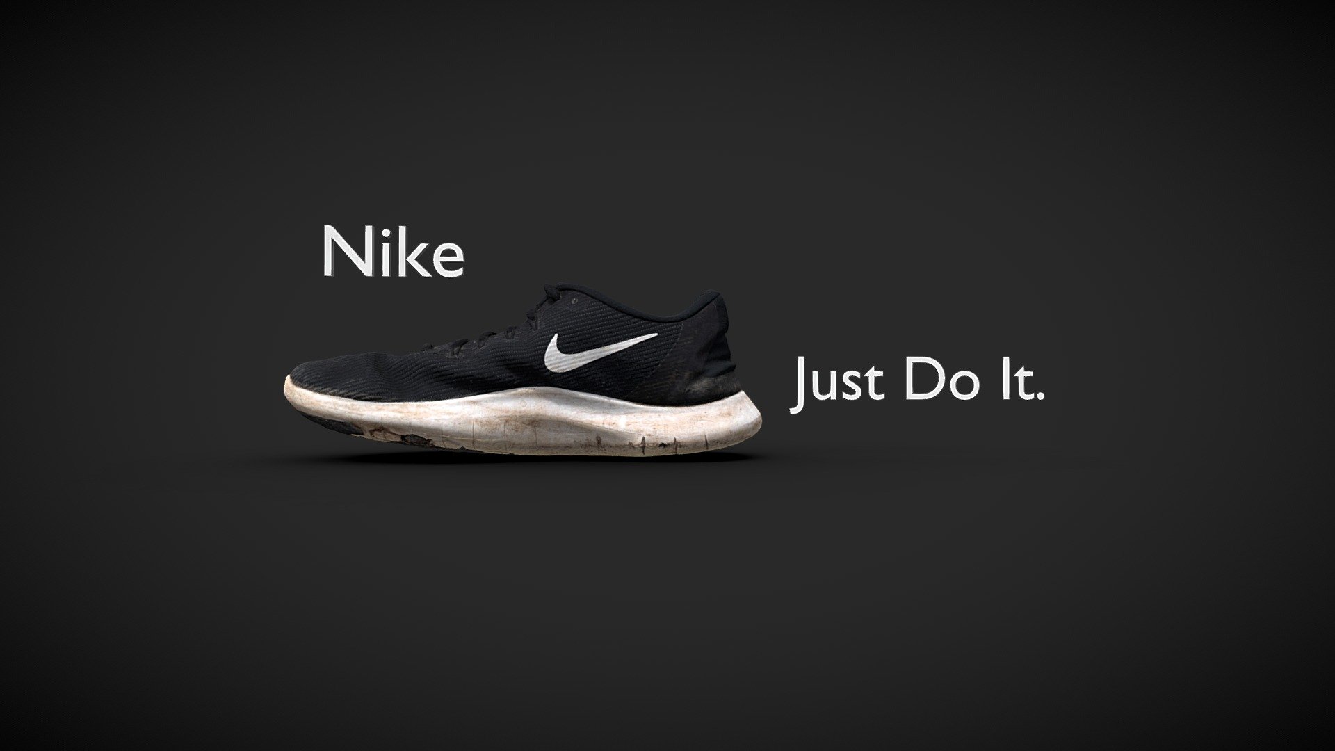 Worn Nike shoe
