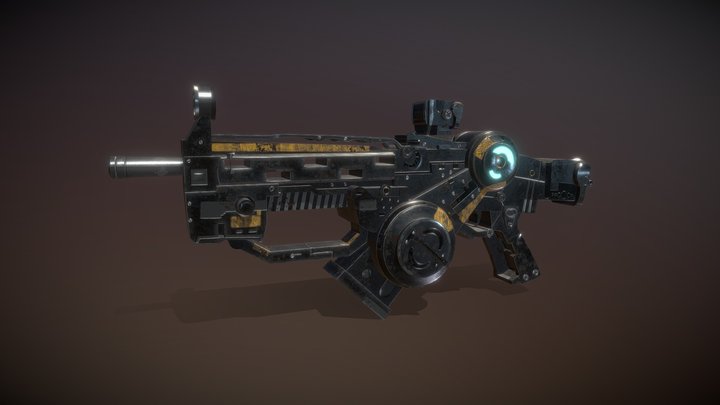 3D Gun 3D Model