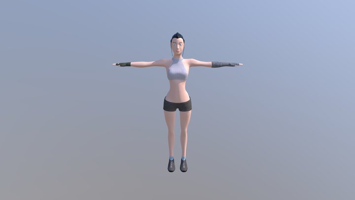 Character Retopo 3D Model