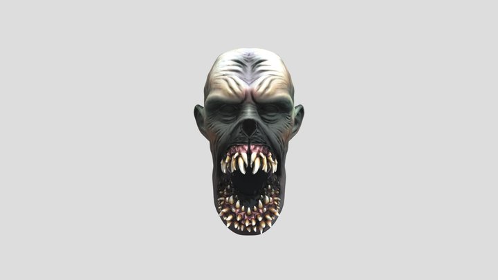 creepy skeleton human creature 3D Model