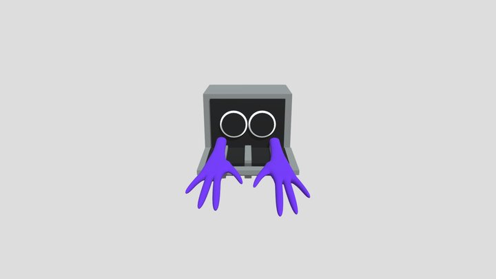 Purple Rainbow Friends 3D Model