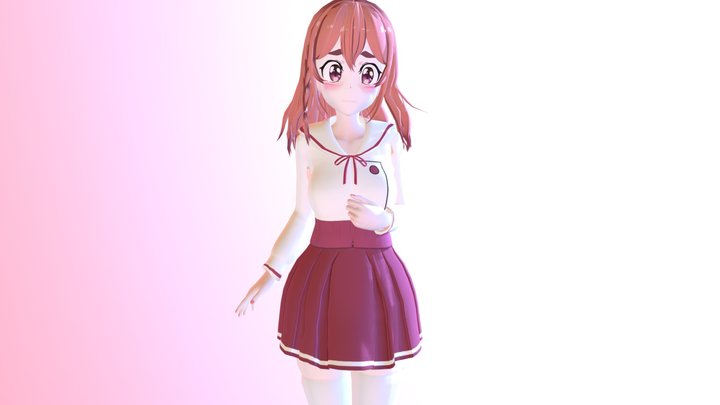 Sumi Sakurasawa 3D fanArt from rent a girlfriend 3D Model