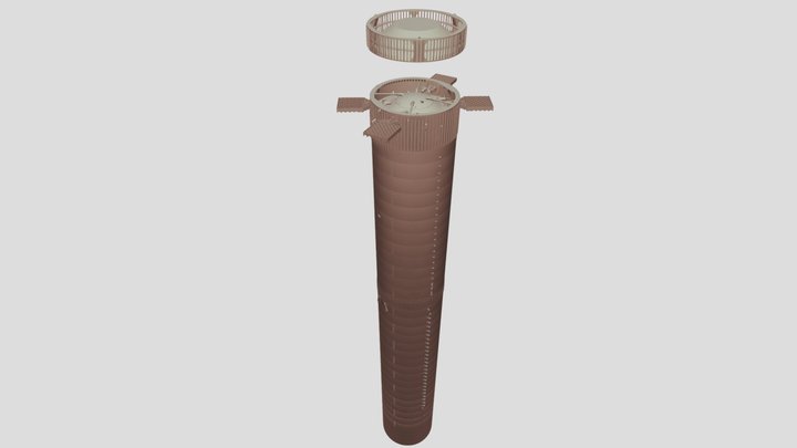SpaceX Superheavy Booster 9 (V2) 3D Model