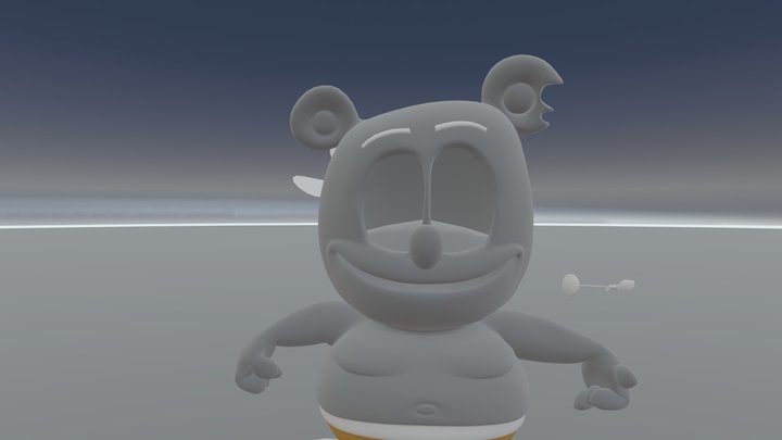 oh im a yummy tummy funny lucky gummy bear 3D Model