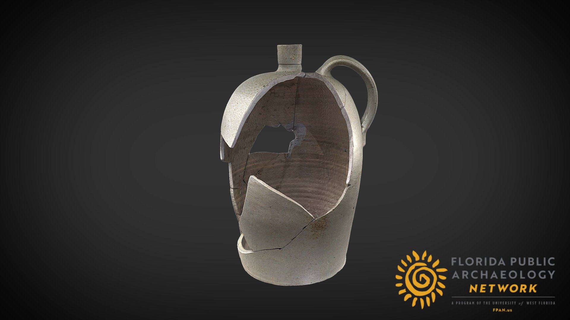 Salt-glazed Stoneware Jug