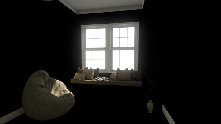 Interior scene - baked textures 3D Model