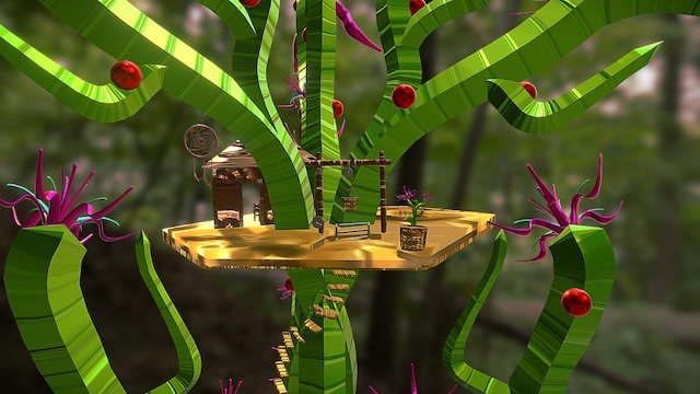 Cactus Tree Fort 3D Model