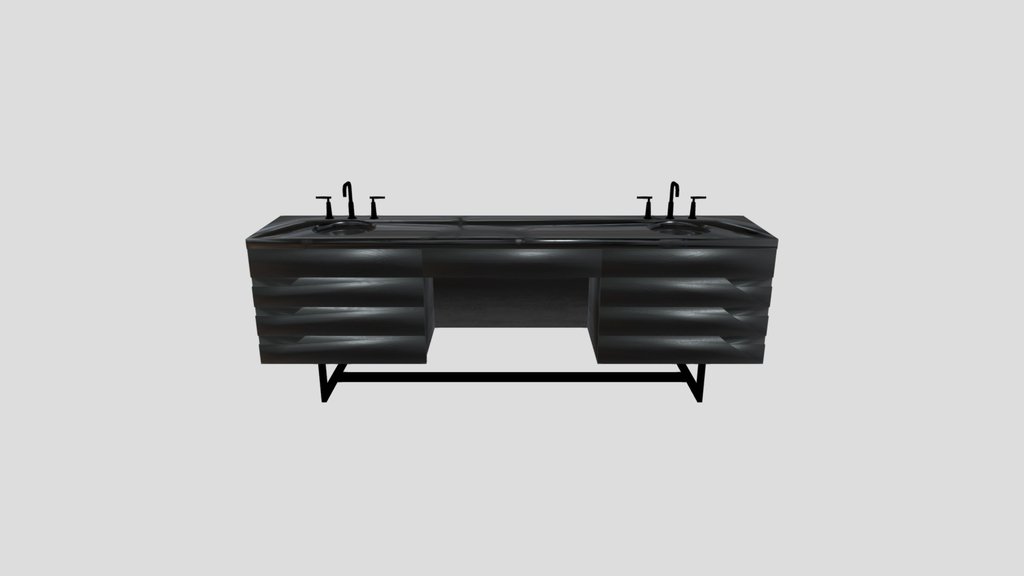 Bathroom Dual Sink Vanity Wash Table