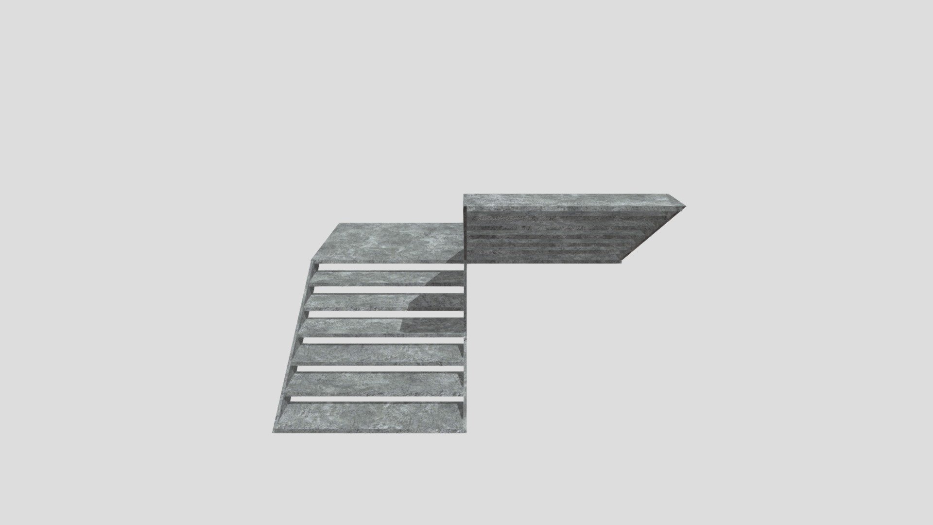Stairs Concrete - 3D model by walk3r [3aa7d0d] - Sketchfab