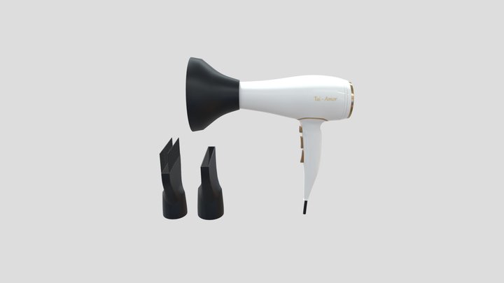 Hair Dryer 3D Model