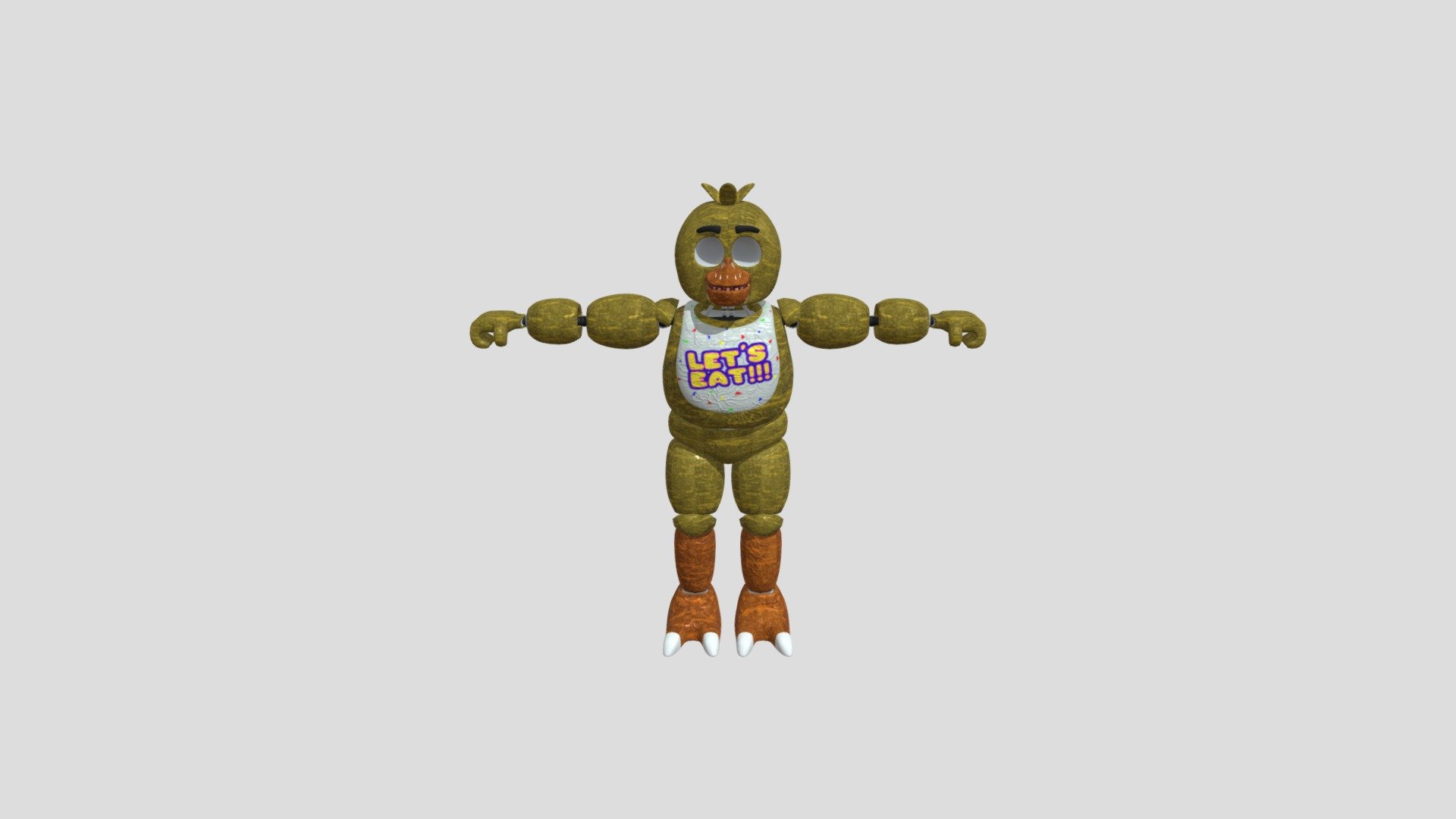 Sinister Chica Fnaf 1 Download Free 3d Model By Heresjade Owner Of Jsfp Sparemail