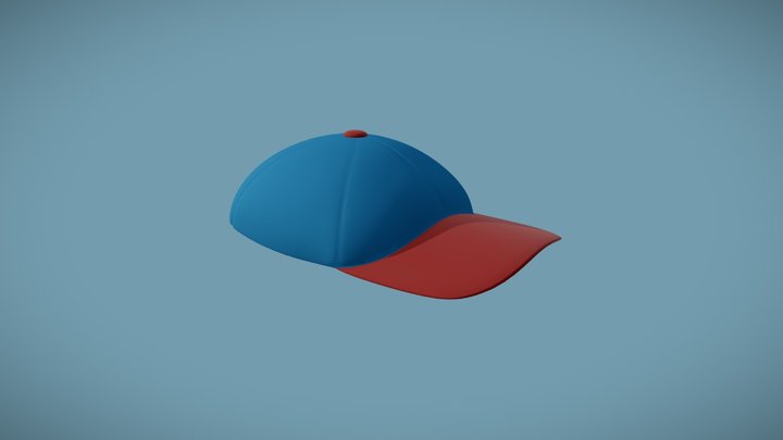 Simple Baseball Cap 3D Model