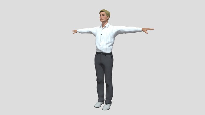 Andrew - LOD Man character 3D Model