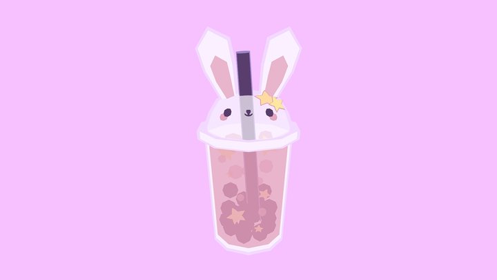 Bunny Boba Tea ✨ 3D Model