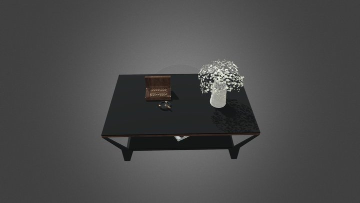Tea table living room 3D Model