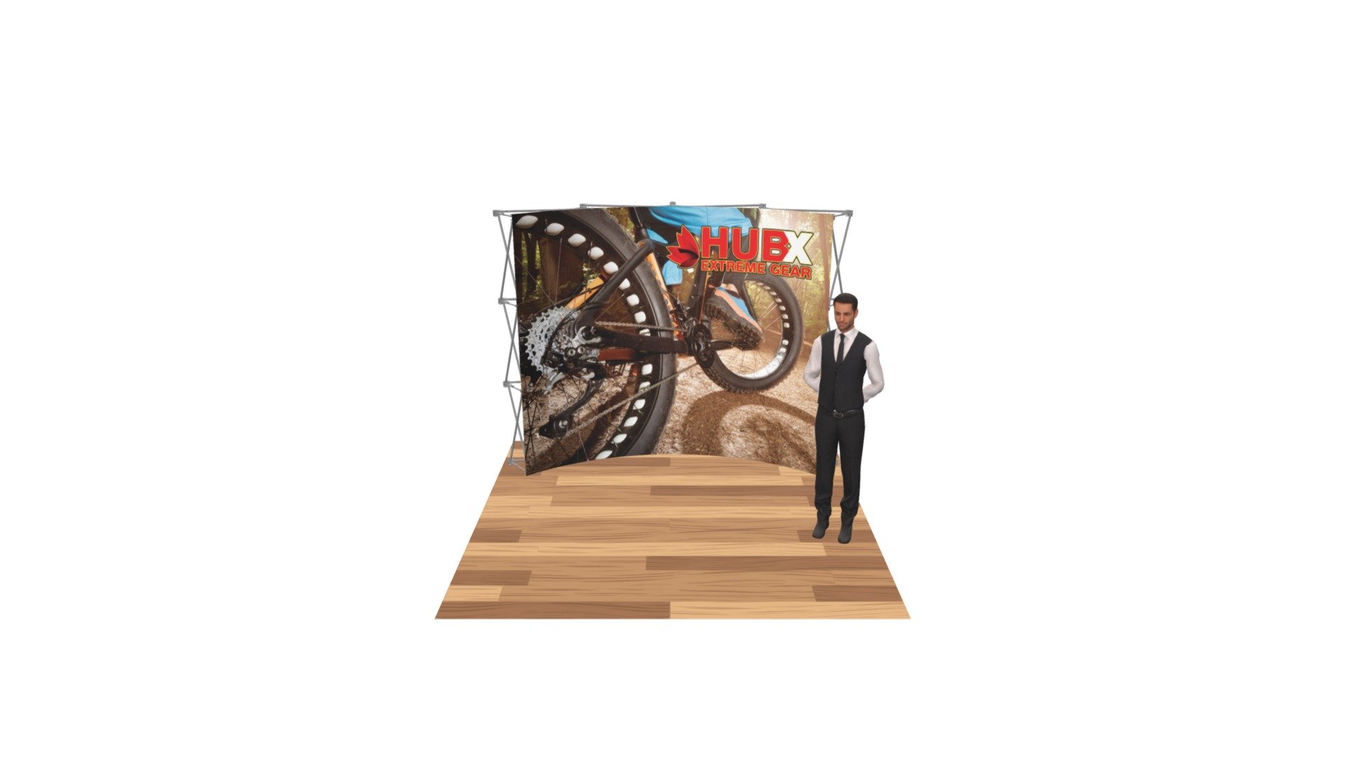 RPL 10ft X 8ft Curved Display No Endcaps