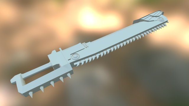 Chainsword Finished 3D Model