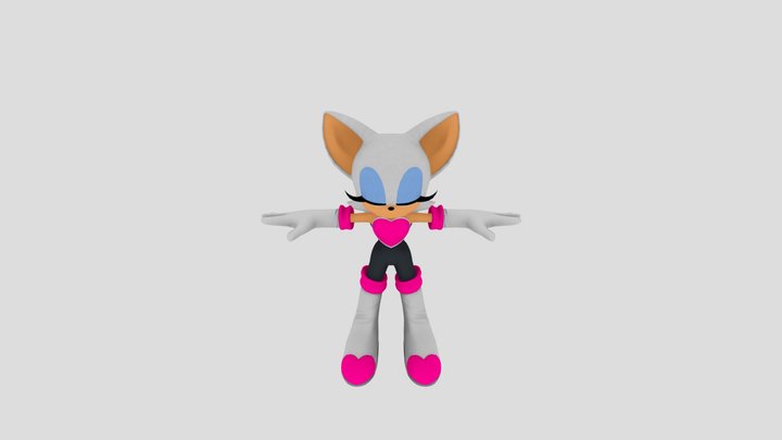 Rouge The Bat 3D Model