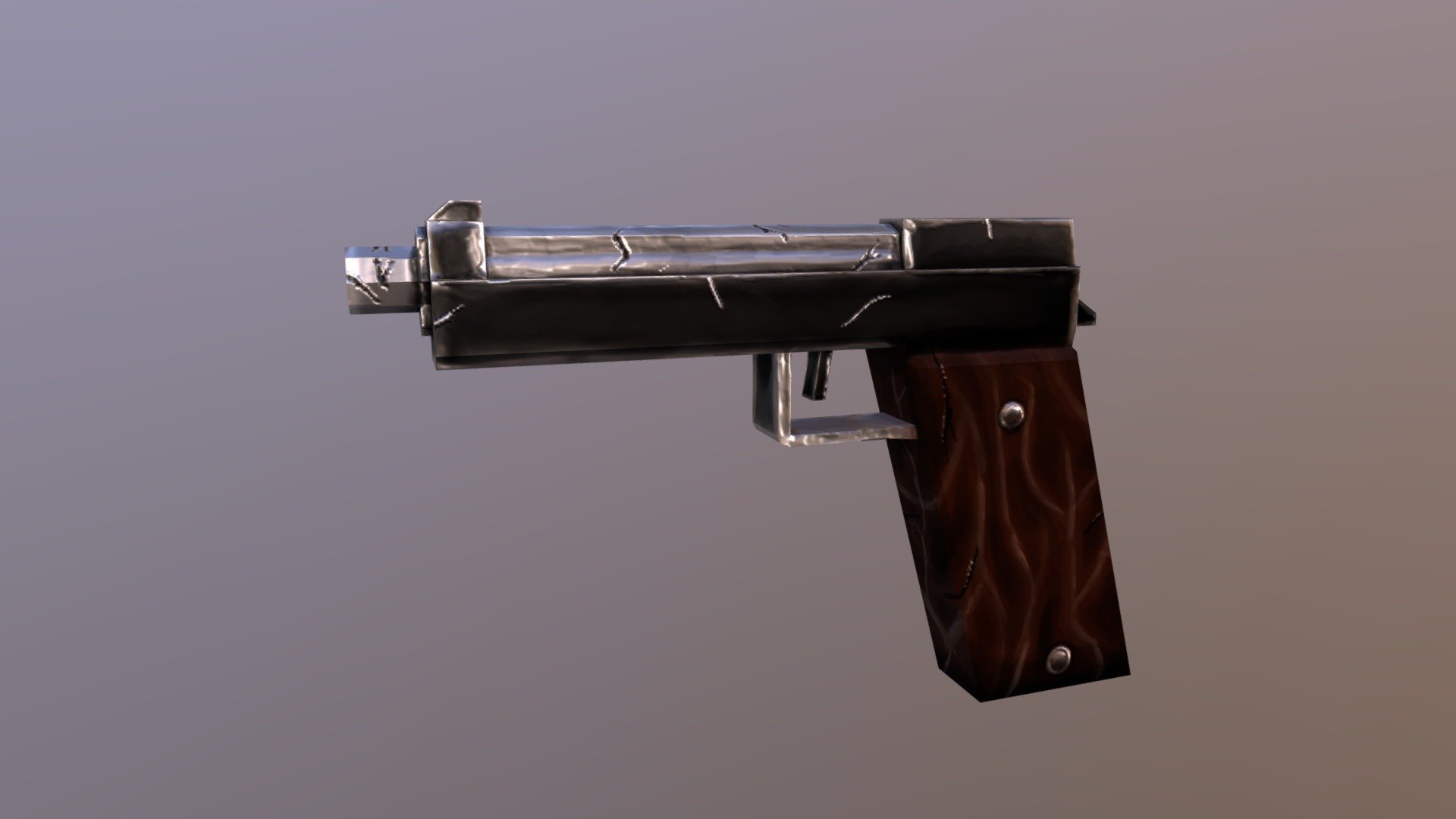 Low Poly Pistol I