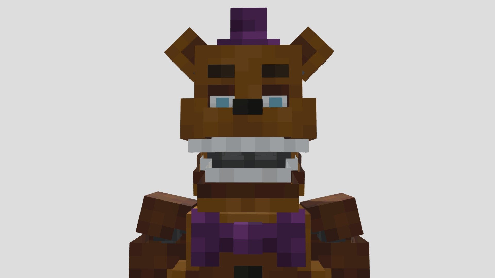 Nightmare Fredbear - MUCH better in 3-D (FNAF 4) Minecraft Skin