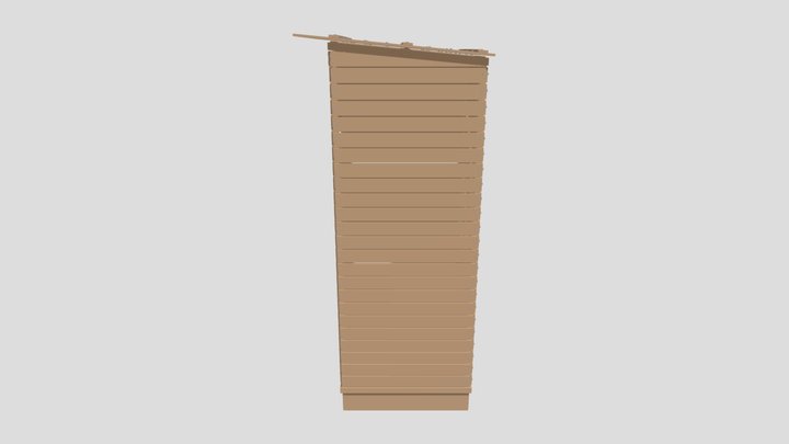 Rural Outhouse 3D Model