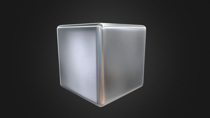 Scratched Glass Material 3D Model
