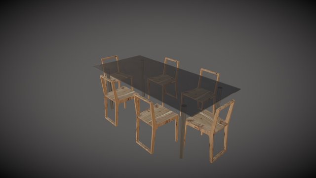 DiningSet 3D Model