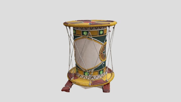 手鼓 3D Model