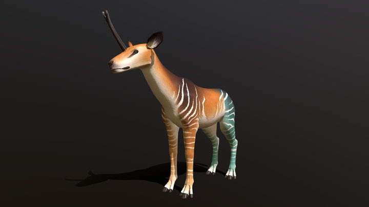 Castorian Unicorn 3D Model