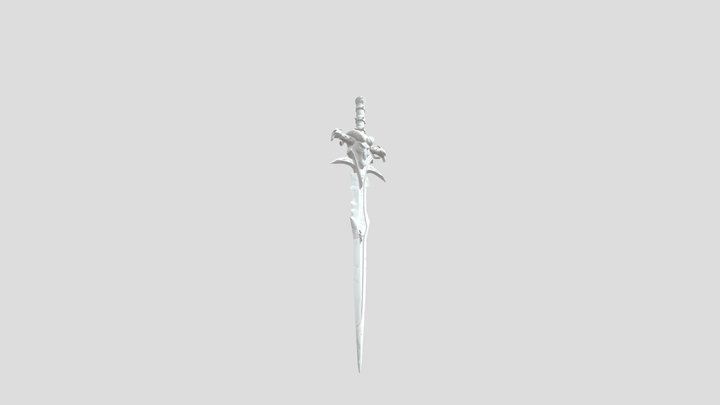 Runic sword of revenge 3D Model