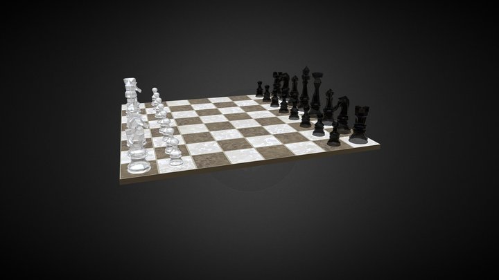 LowPoly Chess 3D Model