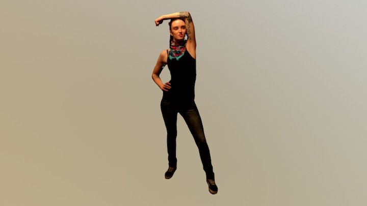 Posed arm Zoe 3D Model
