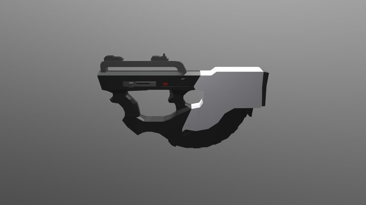 Low Poly Ripper Smg 3D Model
