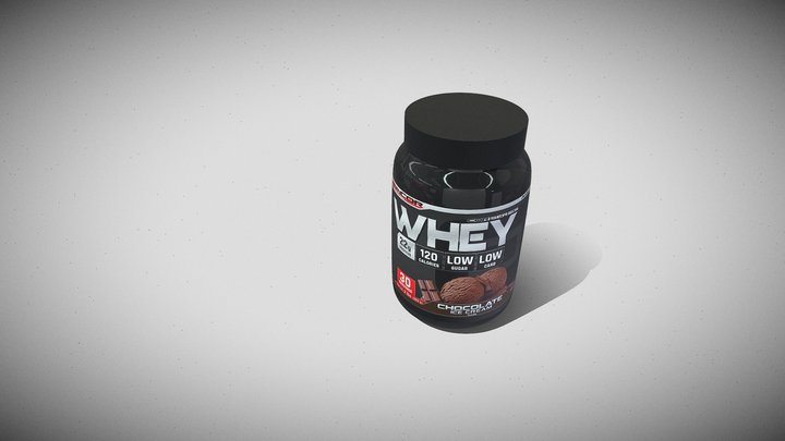 Protein Powder 3D Model